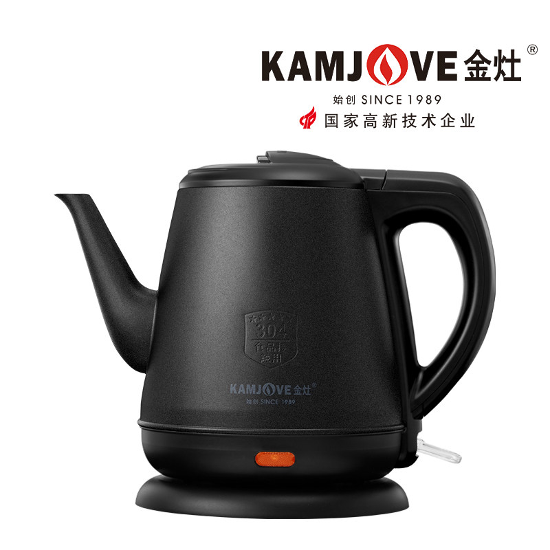 金灶t-63b电黑色家用304热水壶 金灶电热水壶