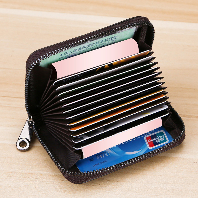 卡包男真皮多卡位证件位 geustos卡包