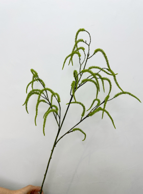 新款仿真绿植龙须草芦荀草花艺师森系婚礼花艺布置橱窗造景枫杨柳