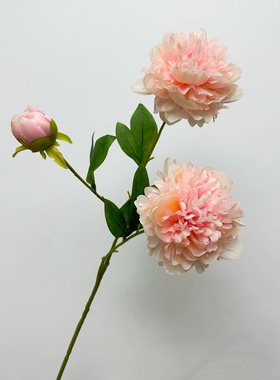 仿真牡丹花大朵芍药假花绢花摆设餐桌花茶几插瓶花艺中式家居装饰
