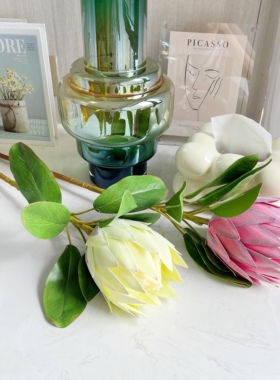 高品帝王花欧式现代客厅卧室餐桌茶几花束仿真绢花假花艺软装饰品