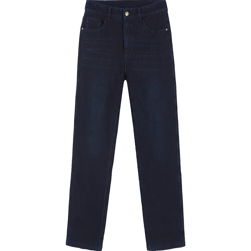 捷纯加绒牛仔裤男直筒宽松冬季蚕丝绒高端百搭弹力高腰加厚加绒裤,淘宝优惠券,粉丝福利购,淘宝优惠卷