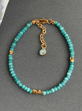 天然串珠石英石玉手链女