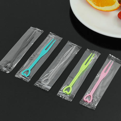 水果叉一次性叉子独立包装塑料点心蛋糕水果签KTV专用果插3000支 - 图3