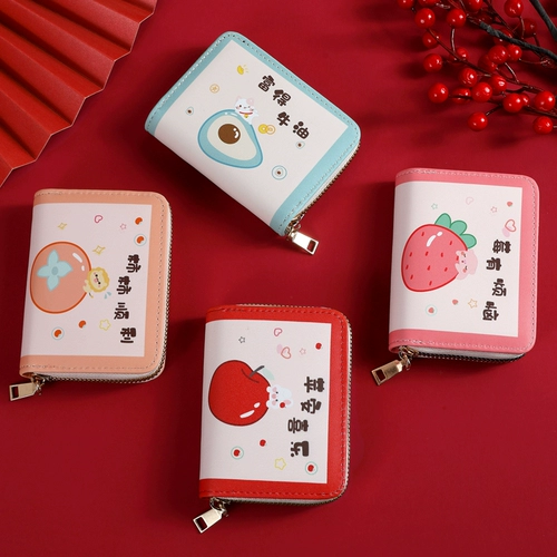 Мультяшный картхолдер, вместительная и большая маленькая сумка через плечо, милый кошелек для водительских прав