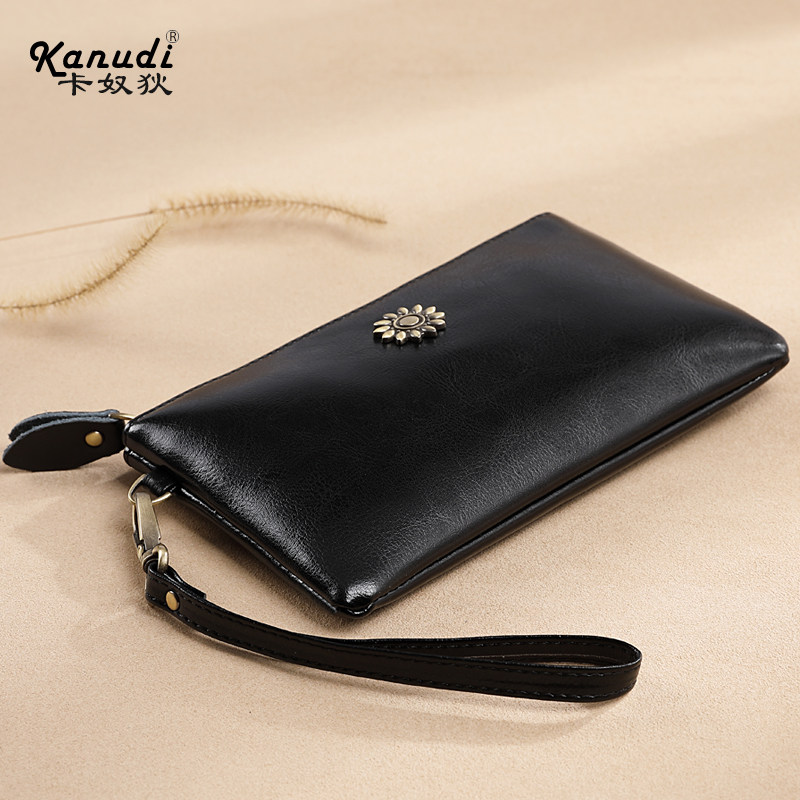 牛皮长款2020新款简约时尚女钱包 卡奴狄钱包