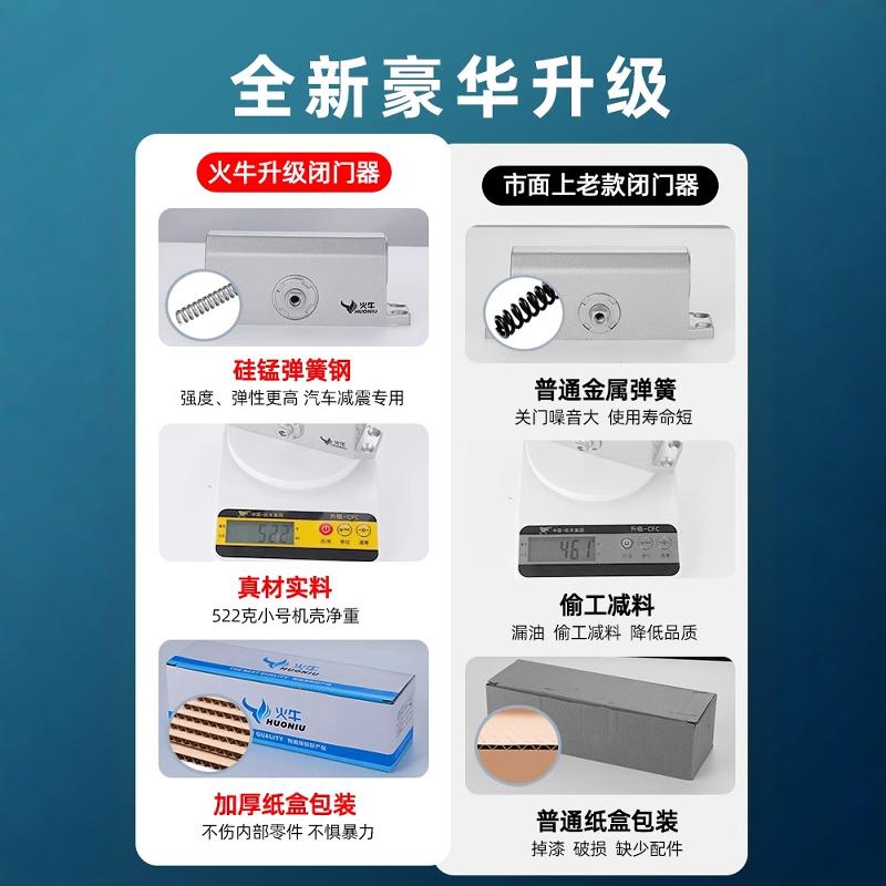 闭门器缓冲自动关门装置液压简易家用推拉门消防防火门小号闭合器