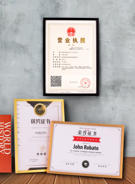 a3a4相框铝合金证书框挂墙摆台