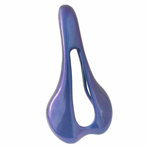TMTX自行车坐垫蓝紫渐变透气碳纤维中空山地车公路车鞍座户外骑行 - 图1