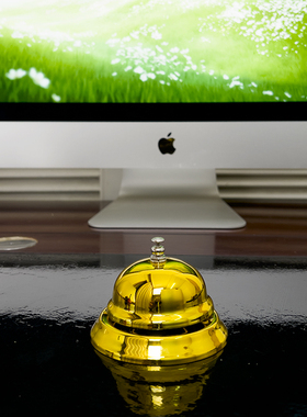 大号手摇铃玩具儿童床铃上课传唤铃游戏铃金属小摆件ins风创意