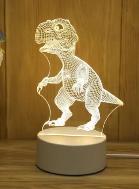 发光亚克力3D摆件，小夜灯！