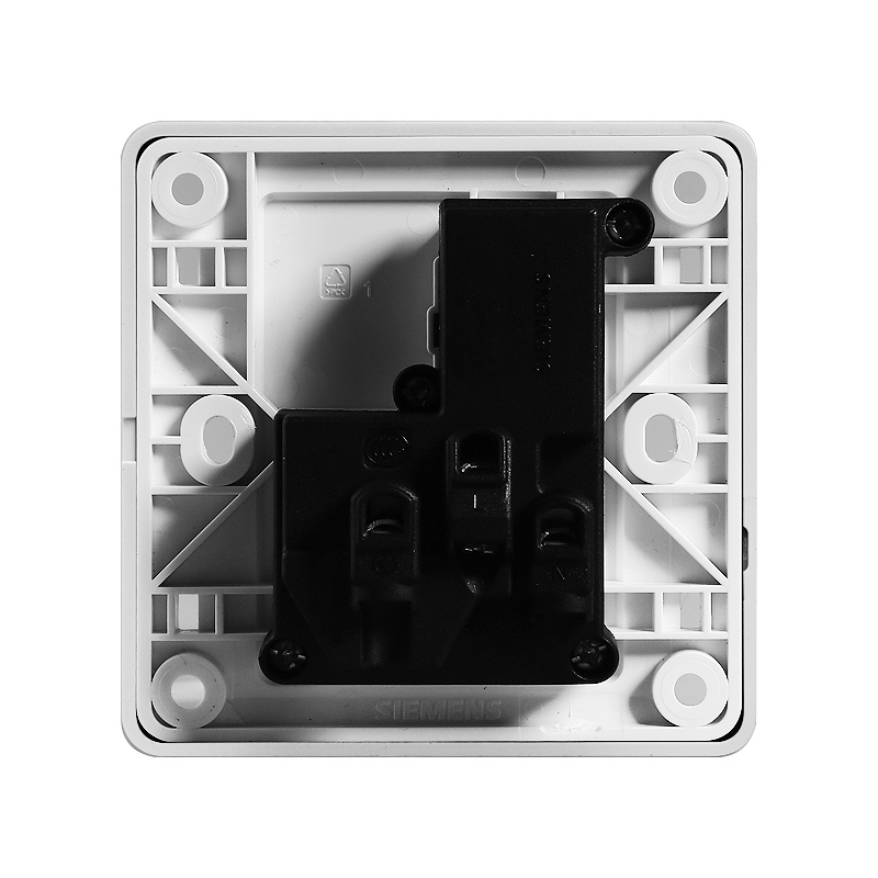 西门子开关插座面板远景雅白色五孔三孔86型墙壁暗装家用错位5孔