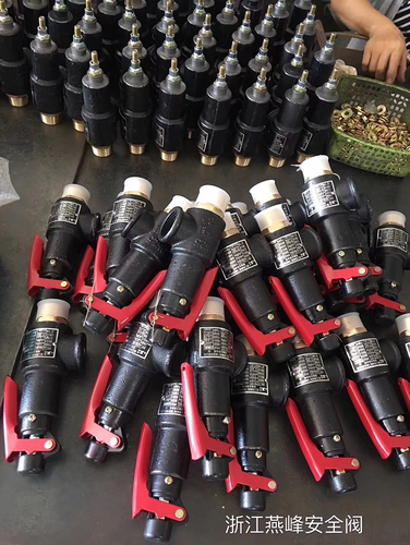 浙江燕峰A27W-10T/16T蒸汽锅炉储气罐弹簧式铜芯微启安全阀DN20 - 图1