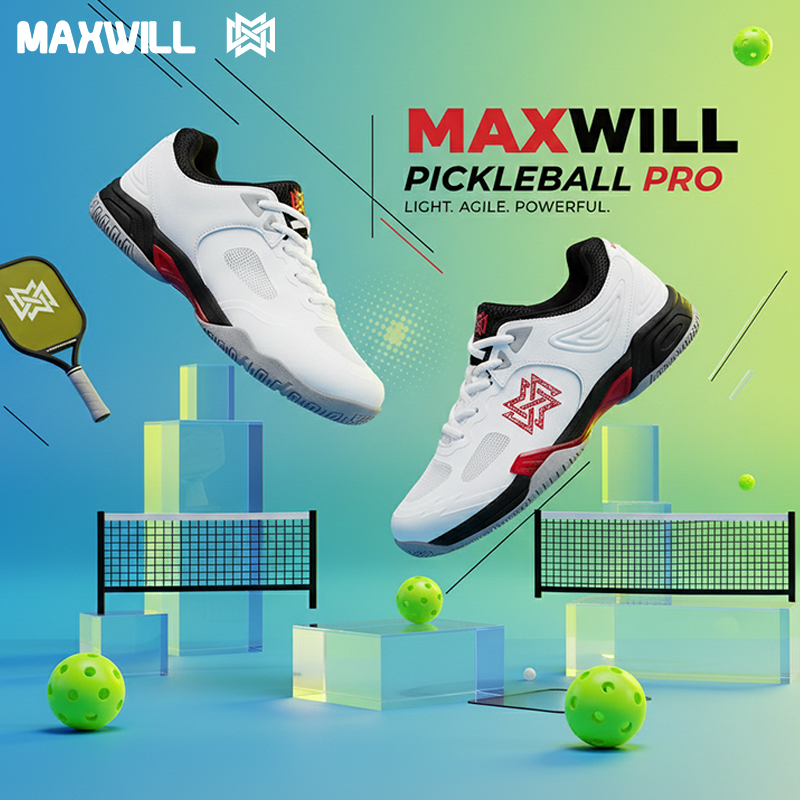 威廉匹克球运动鞋男女专业训练比赛运动鞋2025新款橡胶底训练鞋 - 图0