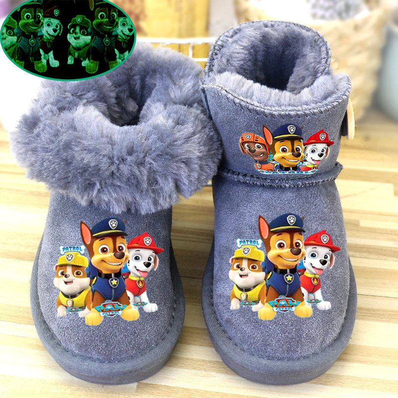 儿童靴男童鞋雪地靴小童2025冬短靴真皮防滑宝宝棉鞋加厚大棉靴子,淘宝优惠券,粉丝福利购,淘宝优惠卷