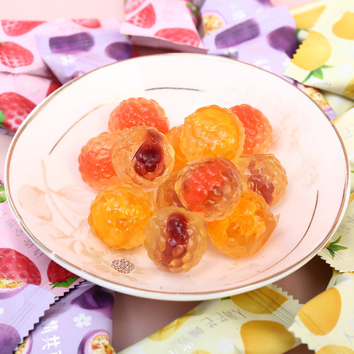 阿Q熊多口味混合水果夹心软糖散装儿童休闲糖果零食结婚喜糖批发 - 图3