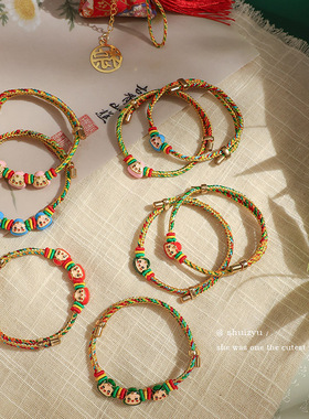 2024年新款五彩绳手链编织手串