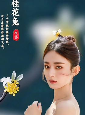高级感流苏发钗新中式盘发钗子
