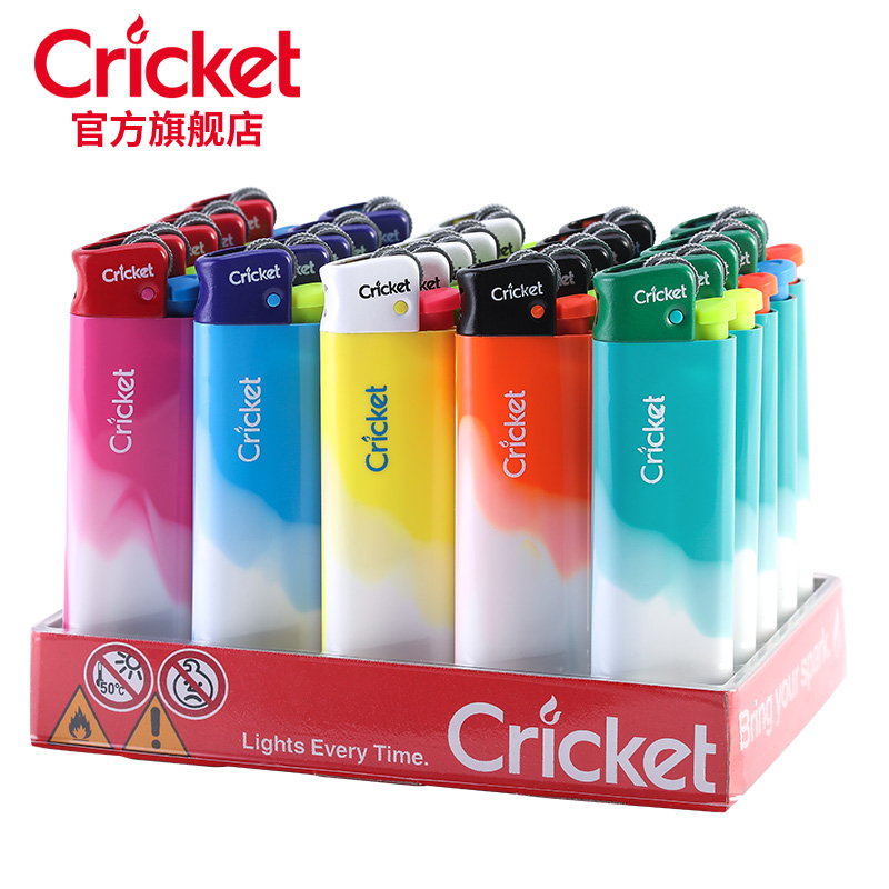 进口cricket草蜢打火机正品防爆创意个性一次性砂轮火石品牌火机-图3