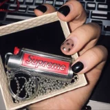 Spot Supreme зажигалка-ракушка, ожерелье, кулон, кожаный чехол, брелок, кулон 19ssweek1, модный бренд Bic J5