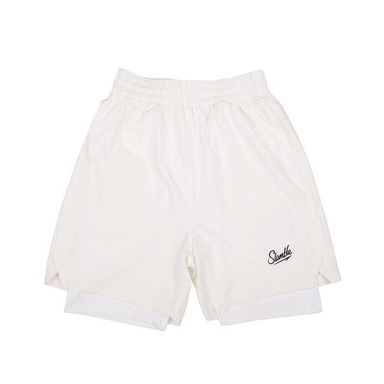 Slamble American fake two-piece basketball shorts men
