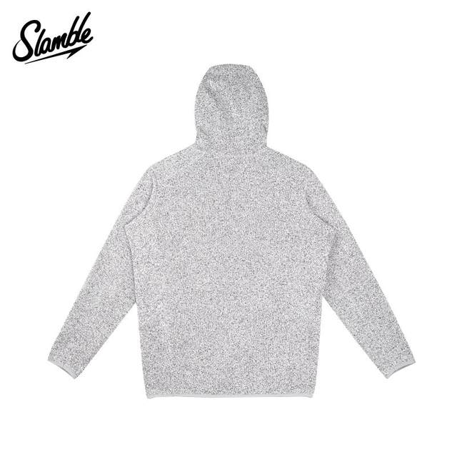 SLAMBLE hooded pullover jacket for men and women casual sports outdoor warm brushed inner tops for spring new style