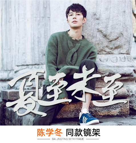 白敬亭同款高级感纯钛眼镜男防蓝光文艺复古圆形超轻近视眼镜框女 - 图2