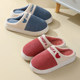 New cotton slippers for home in winter with anti-slip thick soles