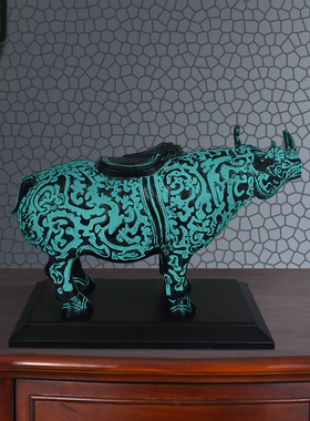 青铜器摆件古玩古董博古架新中式