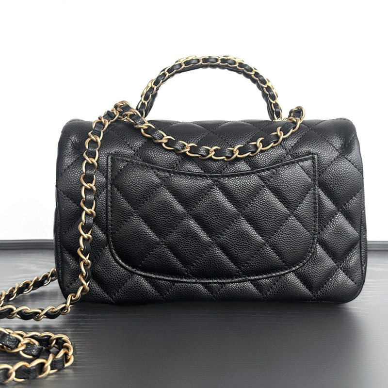 小香风轻奢国际大牌鱼子酱菱格链条女包真皮24高级手提单肩斜挎,淘宝优惠券,粉丝福利购,淘宝优惠卷