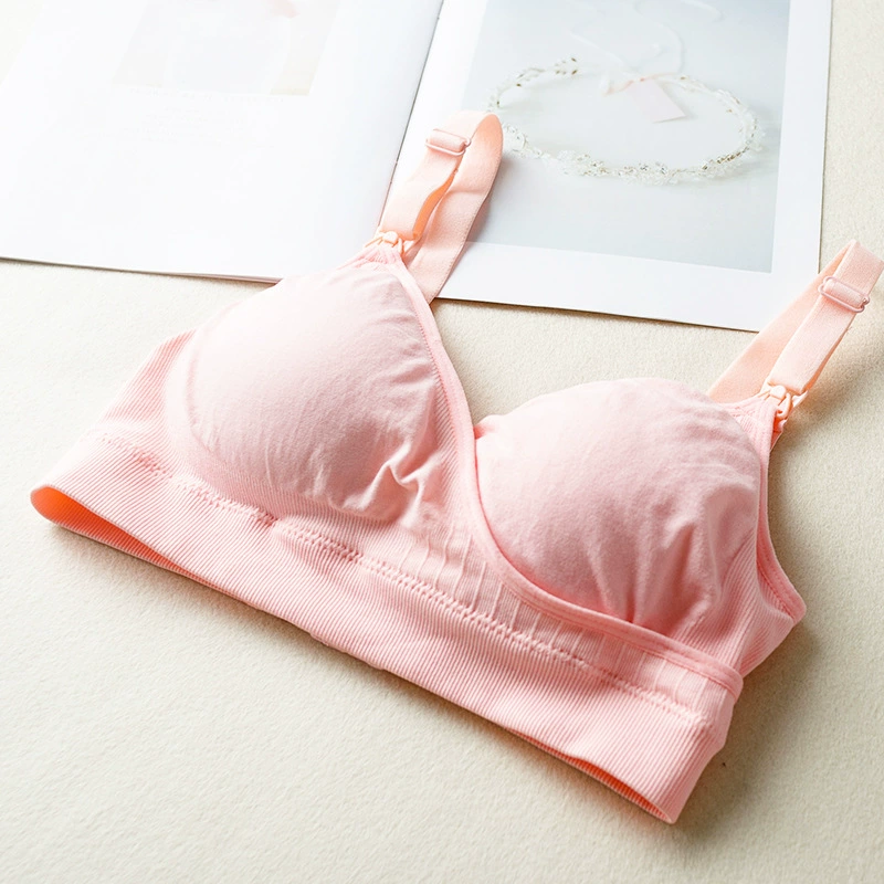 交叉无钢圈哺乳内衣孕妇无缝前开扣哺乳文胸怀孕期产后喂奶胸罩,淘宝优惠券,粉丝福利购,淘宝优惠卷