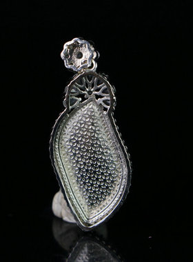 缅甸高冰种翡翠绿柳叶吊坠冰种阳绿老翠玉坠项链玉佩男女百搭配饰