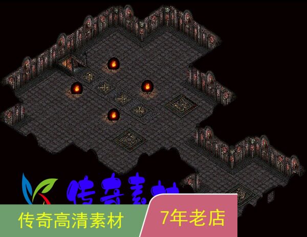 热血传奇地图素材套图黑域1-4层高清套图4张传奇一条龙服务