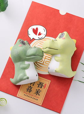 陶瓷可爱风小恐龙送女朋友装饰品
