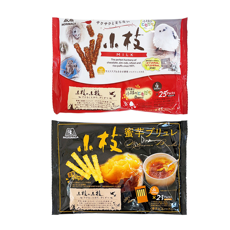 日本进口 森永Morinaga小枝红薯迷你巧克力棒安纳蜜芋饼干棒零食 - 图3
