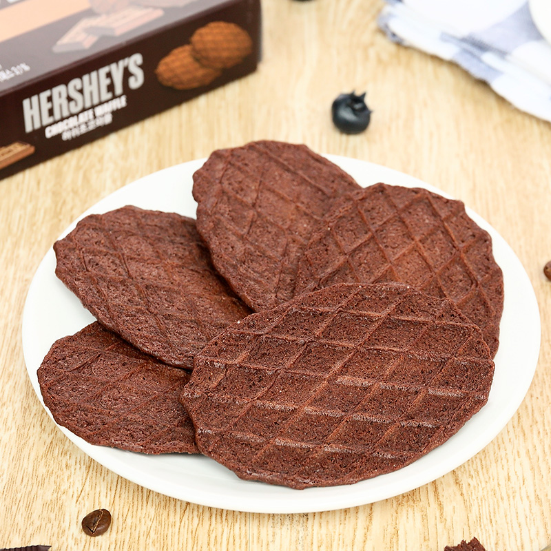 韩国进口 HERSHEY'S好时巧克力饼干浓厚巧克力瓦夫华夫饼薄脆饼干 - 图0