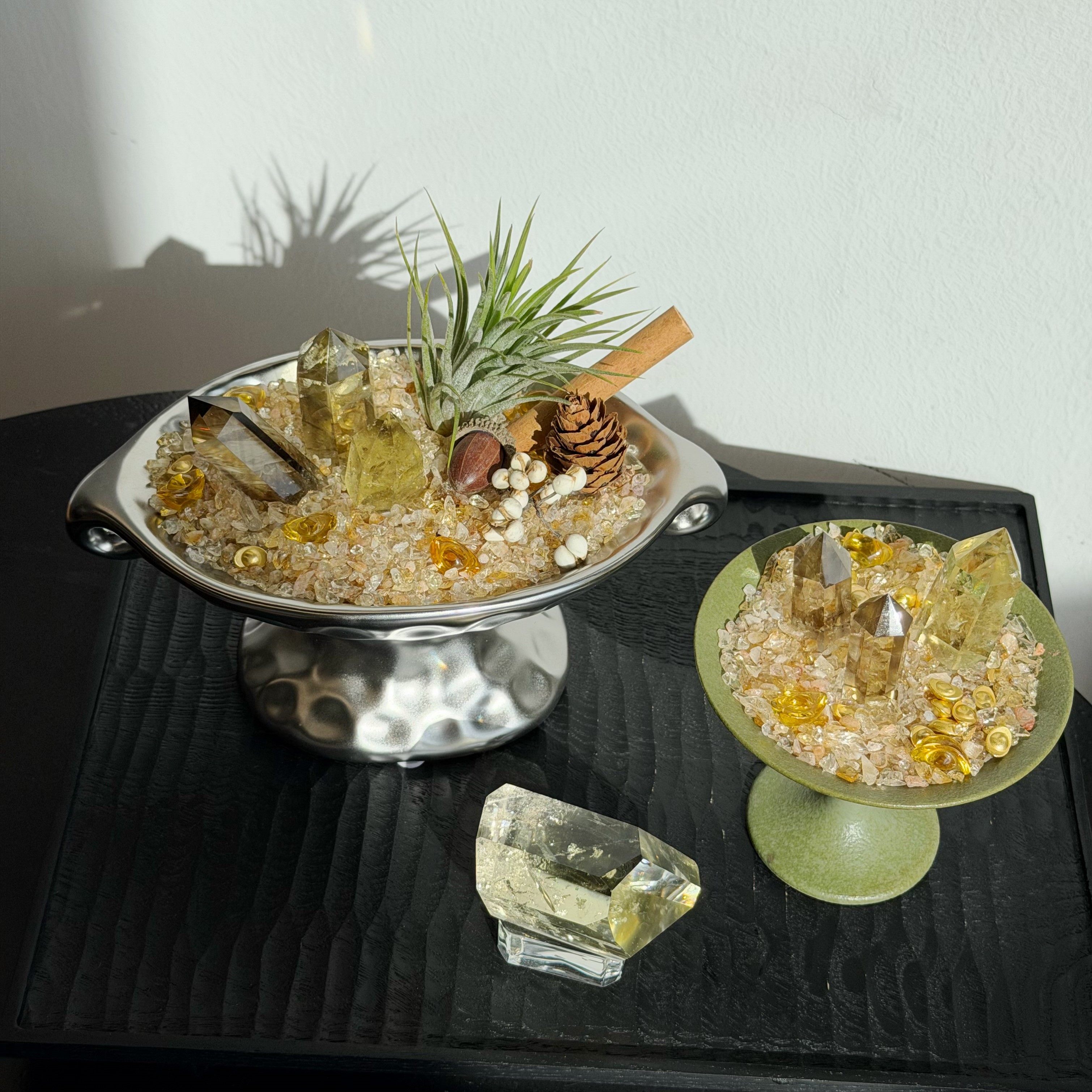 天然黄水晶桌面摆件高档礼物轻奢家居装饰能量盏招财自愈系盆栽,淘宝优惠券,粉丝福利购,淘宝优惠卷