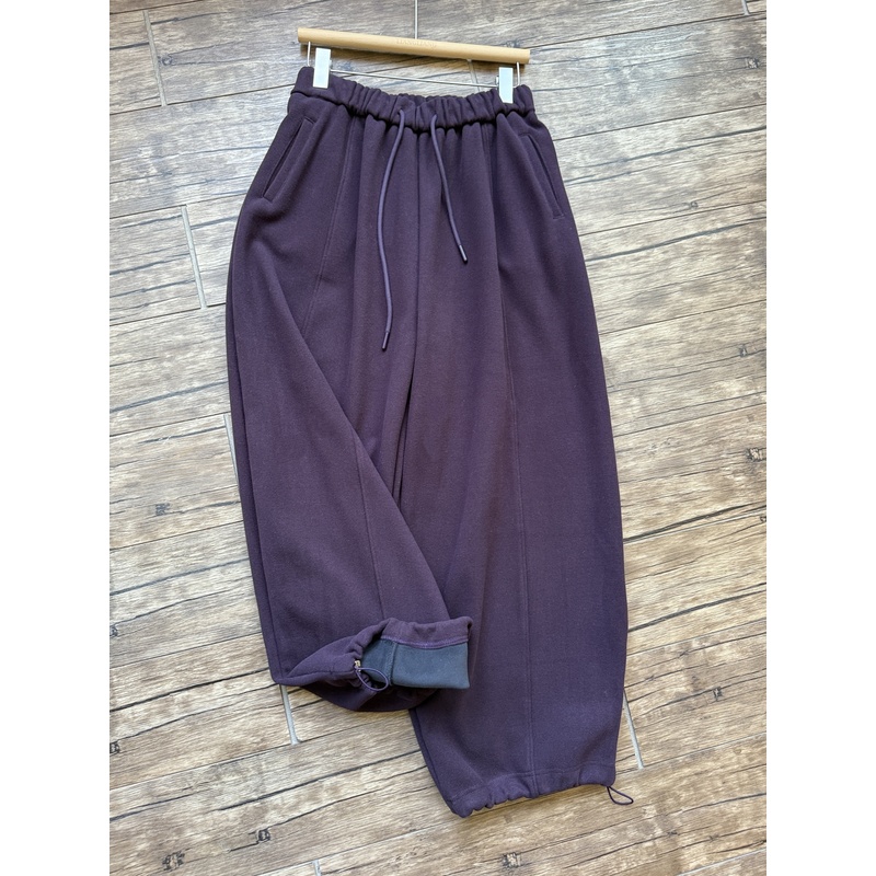 WE女装45497冬季韩版宽松大码胖mm休闲高腰加绒加厚阔腿直筒长裤 - 图3