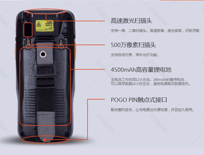 优博讯I6000S数据采集器仓库盘点机PDA手持终端wifi蓝牙扫描器-图0