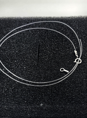 纯银透明隐形优雅时尚风锁骨链