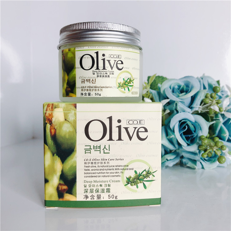 【假一罚十】2瓶装韩伊olive橄榄深层保湿霜妈妈面霜面油保湿锁水-图0