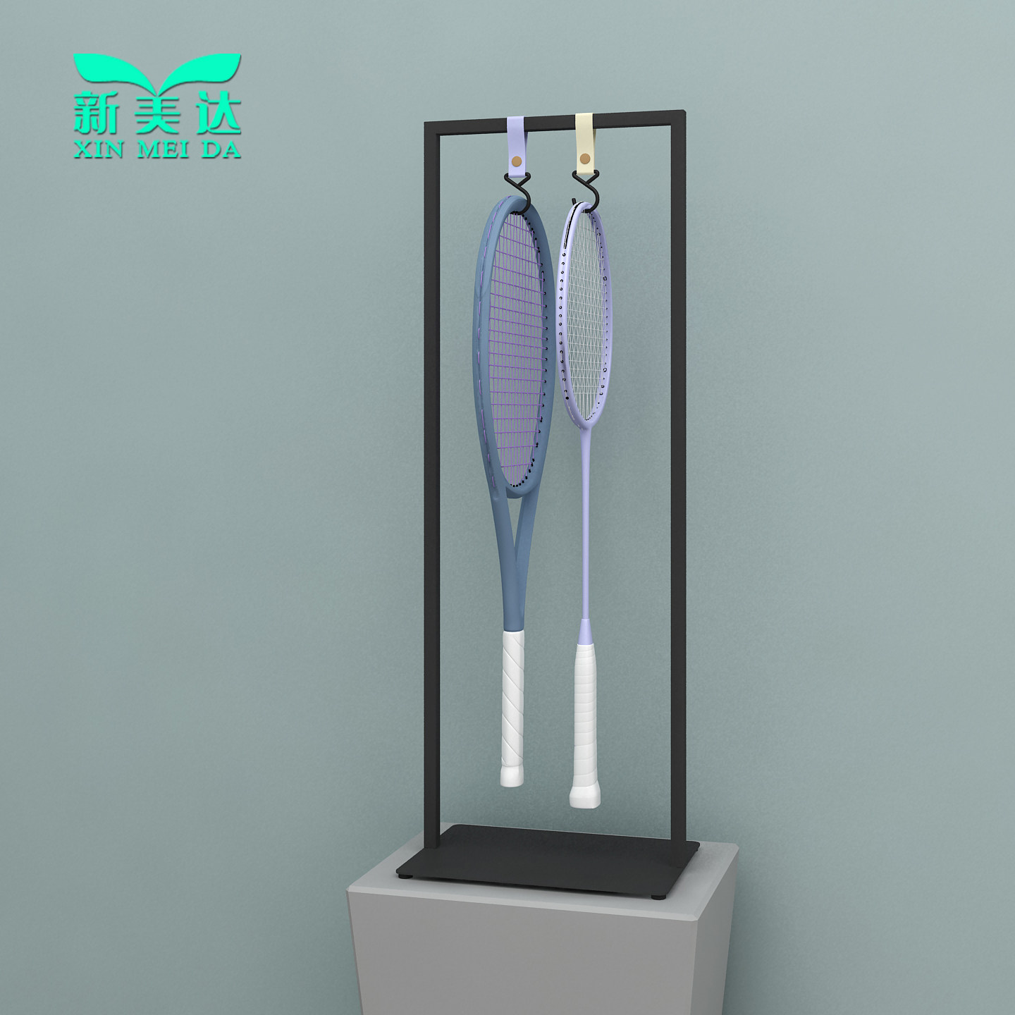 羽毛球拍见网球拍展示架子网红直播带货桌面放置架收纳架,淘宝优惠券,粉丝福利购,淘宝优惠卷