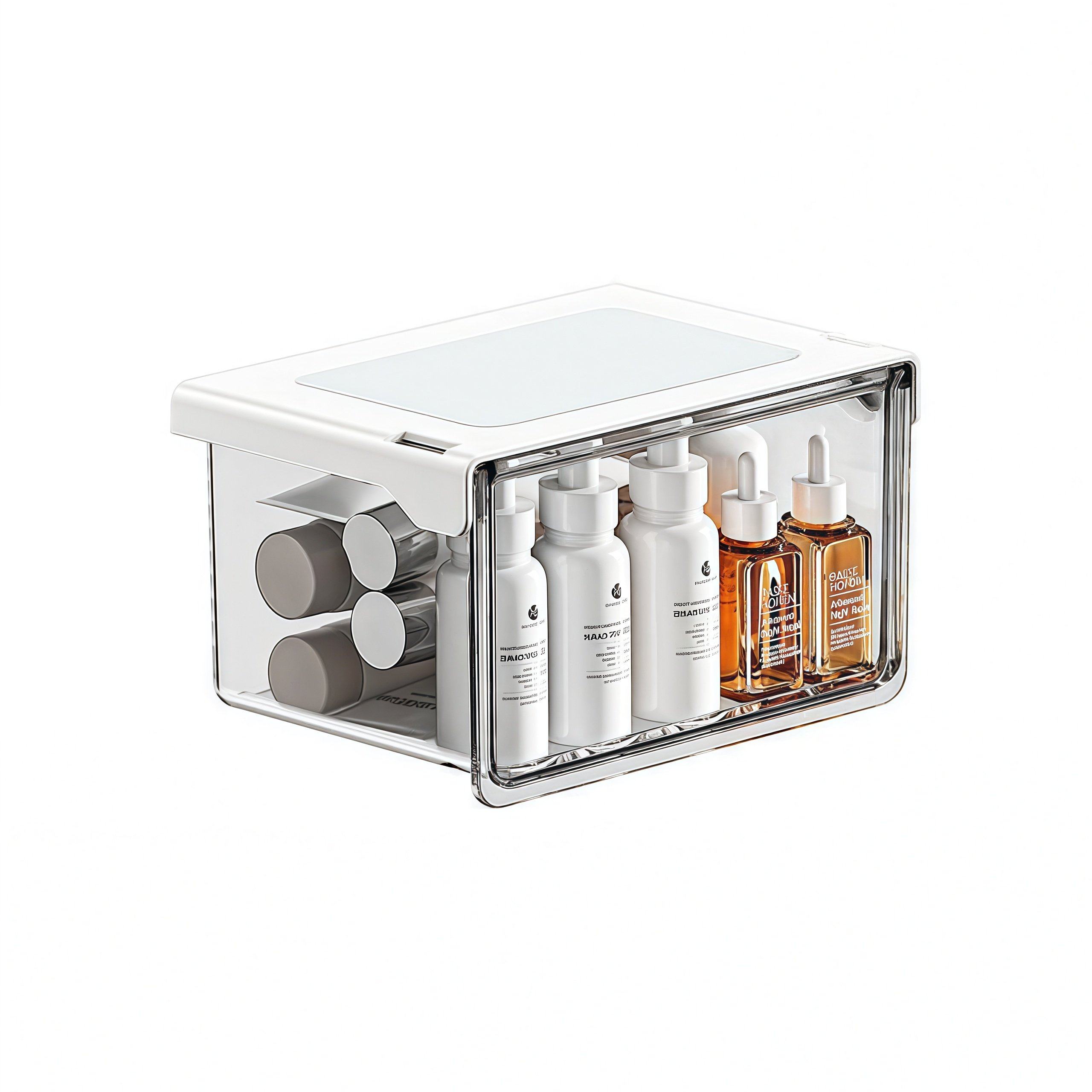 镜柜下抽屉式收纳盒卫生间收纳神器化妆品卸妆棉签口红壁挂置物架,淘宝优惠券,粉丝福利购,淘宝优惠卷