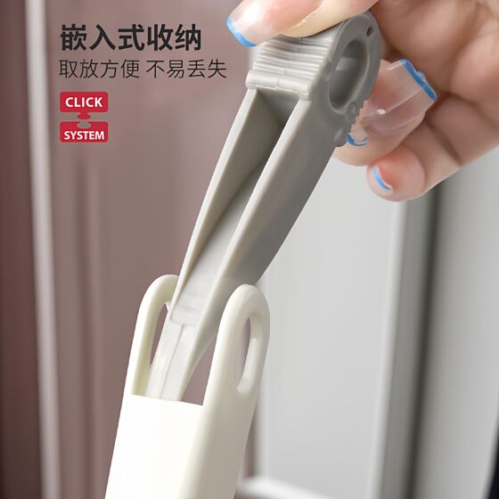 Stiff bristle cleaning brush bathroom wall gap brush