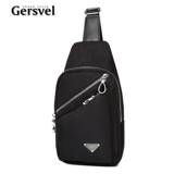 Нагрудная сумка, трендовая тканевая сумка на одно плечо, вместительный и большой рюкзак, в корейском стиле, ткань оксфорд