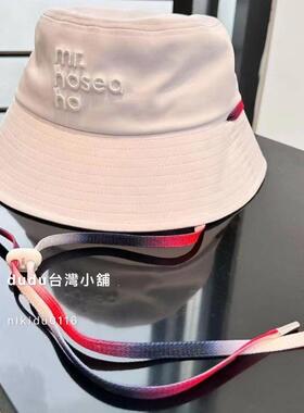 现货新款HOII后益防晒帽时尚圆筒帽/调节式抽绳渔夫帽防晒