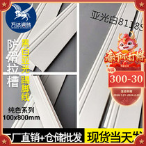 Pure white skirting tiles 100 * 800 foot line Foshan European-style accessories Ceramic Antique floor tiles Abroad