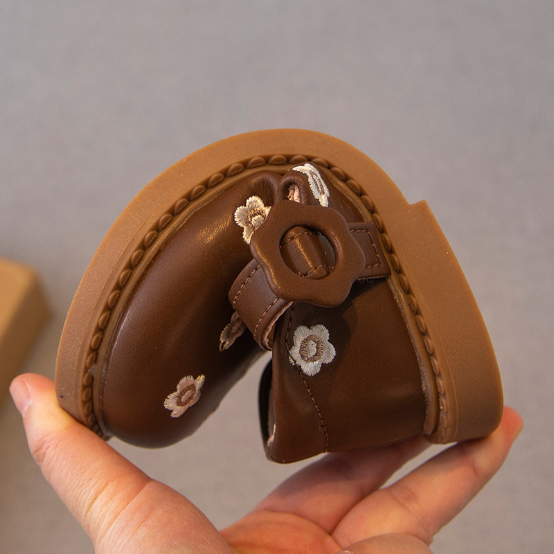 女童皮鞋2024春秋新款儿童鞋子小女孩公主鞋软底豆豆鞋宝宝单鞋潮,淘宝优惠券,粉丝福利购,淘宝优惠卷