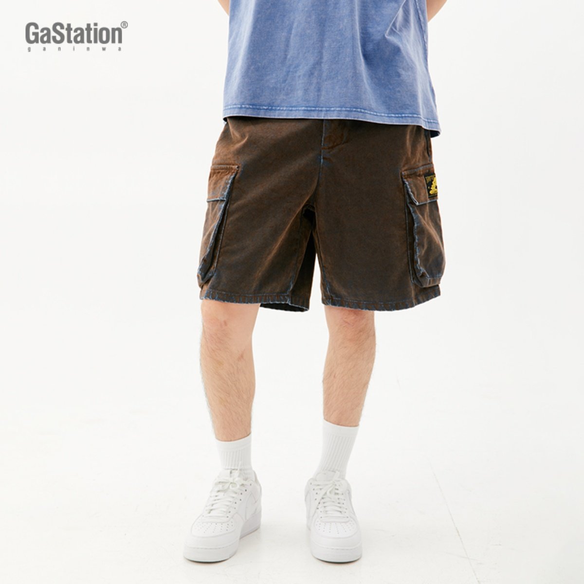 Gastation植绒牛仔中裤 酵洗洗褪工艺复古质感纹理中裤420g,淘宝优惠券,粉丝福利购,淘宝优惠卷