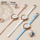 Hello kitty, водонепроницаемые высококачественные милые кварцевые часы, женский стиль, для средней школы